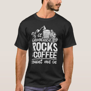 Camiseta Se Envolver Rochas E Café Conte-Me Em Geologis