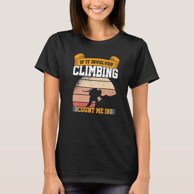 Camiseta Se Envolver Subir Conte-Me Em Subir Boulderi (Frente)