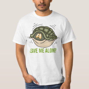 Camiseta se escondendo na concha na tartaruga me deixe sozi