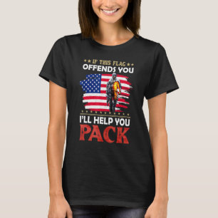 Camiseta Se Esta Bandeira Te Ofende Eu Vou Ajudar Você A Fa