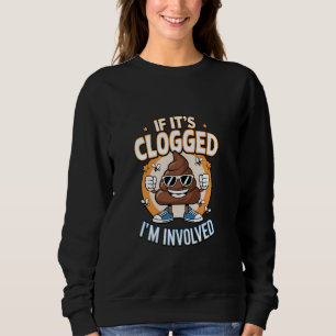 Camiseta Se Está Entupido Estou Involvido Humor de Banheiro