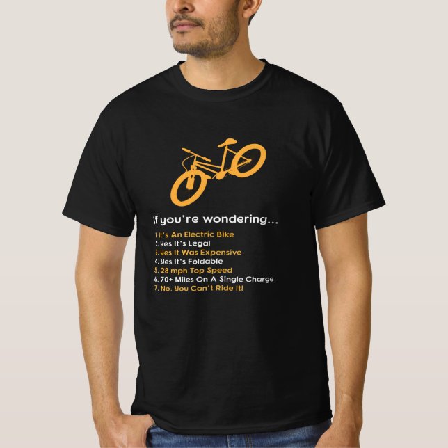 Camiseta Se está pensando em E Bike (Frente)