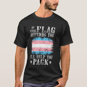 Camiseta Se Este Sinalizador Ofender Sua Transformação De O