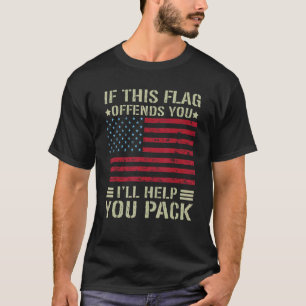 Camiseta Se este sinalizador te ofender, eu o ajudarei a fa