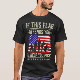 Camiseta Se este sinalizador te ofender, eu o ajudarei a si