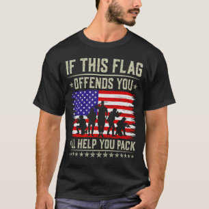 Camiseta Se este sinalizador te ofender, eu o ajudarei a si