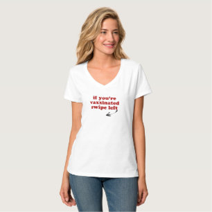 Camiseta Se Estiver Vacinado Para A Esquerda - Freethinker
