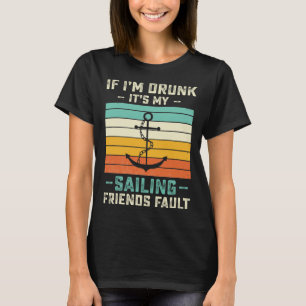Camiseta Se estou a Bebado, a culpa é dos meus amigos à vel