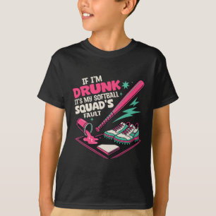 Camiseta Se Estou Bêbado É Culpa da Minha Equipe Softll Eng