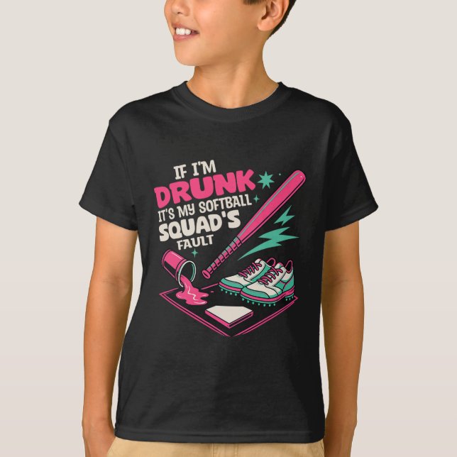 Camiseta Se Estou Bêbado É Culpa da Minha Equipe Softll Eng (Frente)