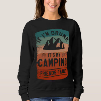 Camiseta Se Estou Bêbado É Culpa dos Meus Amigos de Acampam