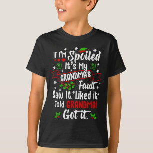 Camiseta Se Estou Calado É Culpa da Minha Avó Natal Diverti
