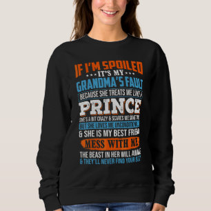 Camiseta Se Estou Mimado é Culpa da Minha Avó Ela Trata