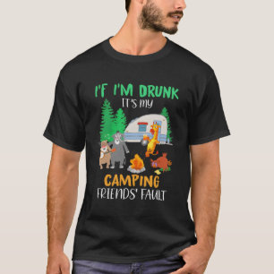 Camiseta Se Eu Bebado Que É A Culpa Dos Animais C Dos Meus