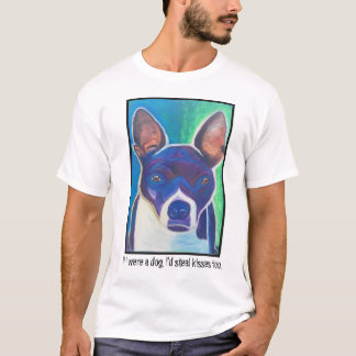 Camiseta Se eu era um cão, eu roubaria beijos demasiado