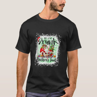 Camiseta Se eu for Bebado é culpa do meu irmão Gnomos Encan