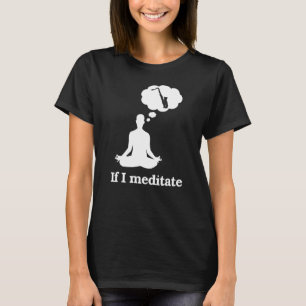 Camiseta Se eu meditar saxofone