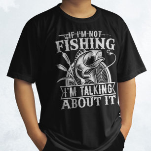 Camiseta Se eu não estiver pescando o pescador Pai Humor Fu