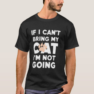 CAMISETA SE EU NÃO PUDER LEVAR O MEU GATO, NÃO VOY