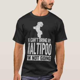 Camiseta Se eu não puder trazer meu Maltipoos, engraçado, M
