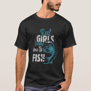 Camiseta Se eu puder pescar no lago ou rio, sou uma garota 