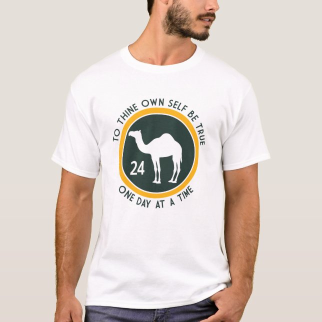 Camiseta Sê Fiel a Ti Mesmo – Amarelo e Verde Escuro Lo (Frente)