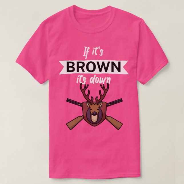Camiseta Se for marrom (Frente do Design)