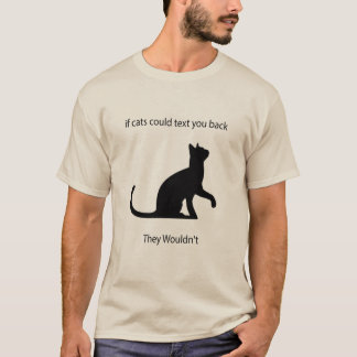 Camiseta Se Gatos Pudessem Te Enviar Uma Mensagem De Volta