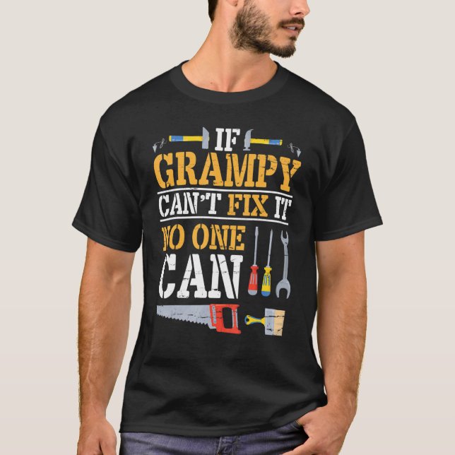 Camiseta Se Grampy não consegue consertá-lo ninguém pode fe (Frente)