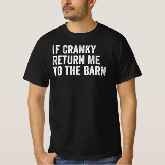 Camiseta Se Irritado Devolva-me ao Celeiro Engraçado Equest