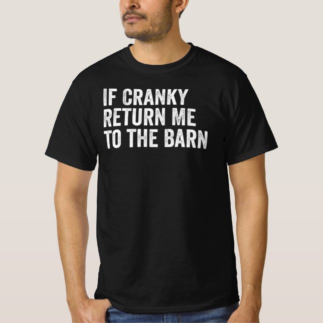 Camiseta Se Irritado Devolva-me ao Celeiro Engraçado Equest (Frente)