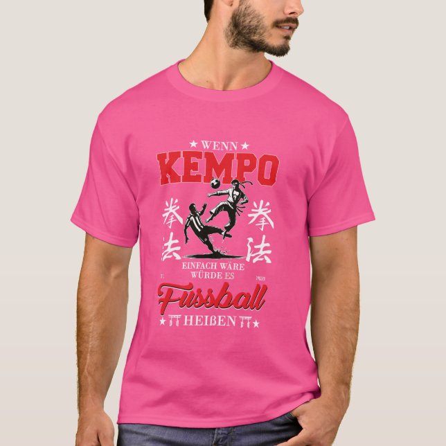 Camiseta Se Kempo Karate fosse fácil, seria chamado de pé (Frente)