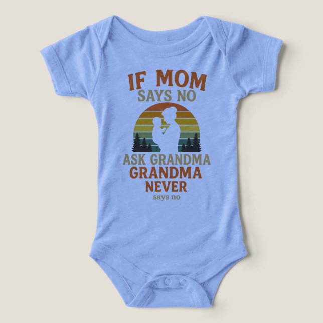 Camiseta Se Mamãe Não Perguntar À Avó (Design frontal)
