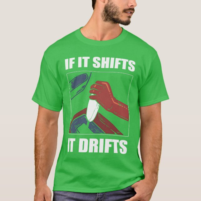 Camiseta Se Muda, Deriva Presente de Corrida de Carros Derr (Frente)