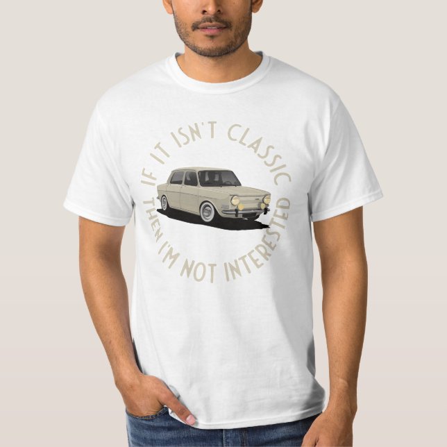 Camiseta Se não é clássico - Simca 1000 (Frente)