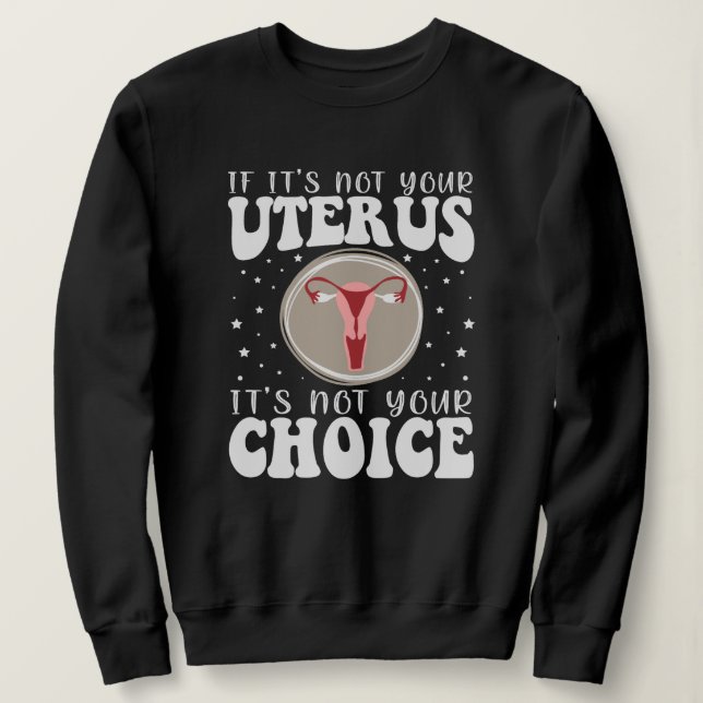 Camiseta Se não é seu útero, não é sua escolha (Frente do Design)