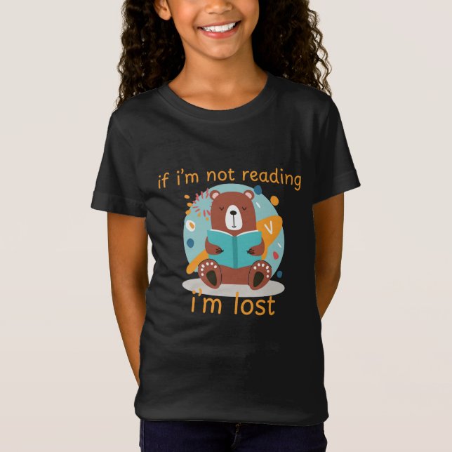 Camiseta Se não estou lendo, estou perdido (Frente)