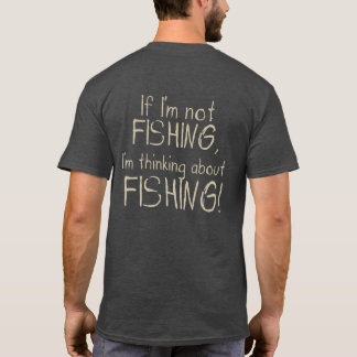 Camiseta Se Não Estou Pescando, Estou Pensando em Pescar Di