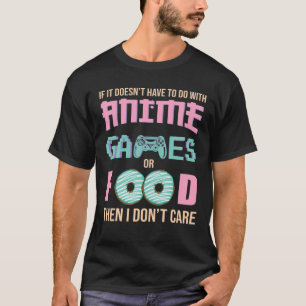Camiseta Se Não São Videos games Animes E Comidas