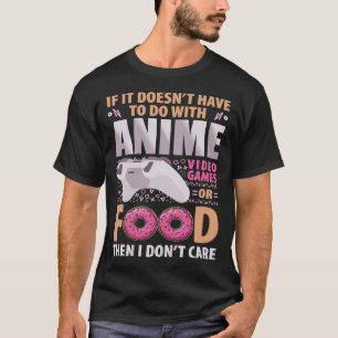 Camiseta Se não tem a ver com Videos games de anime ou