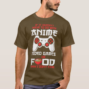 Camiseta Se não tem a ver com Videos games de anime Ra