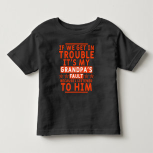 Camiseta se nos metemos em sarilhos é culpa do meu avô