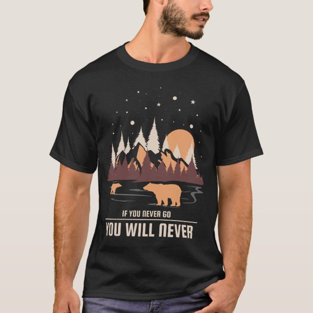 Camiseta Se Nunca Ires, Nunca Saberás (Frente)