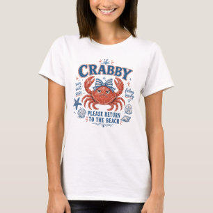 Camiseta Se o Caranguejo Por Favor Volte à Praia - Carangue