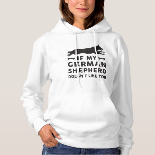 Camiseta Se O Meu German shepherd Cachorro Estiver Vintage