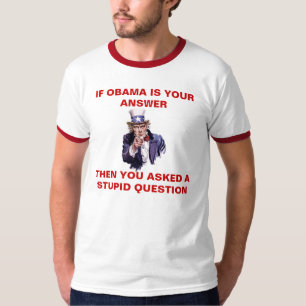 Camiseta SE OBAMA É SUA RESPOSTA - personalizada -