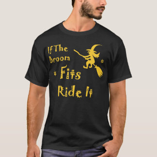 Camiseta Se Os Ajustados De Vassoura O Engraçado Tshir