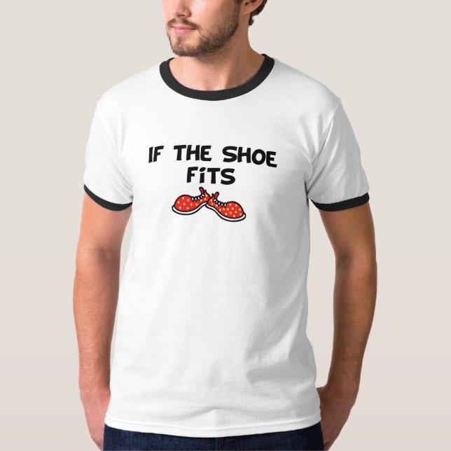 Camiseta Se os ajustados dos calçados (Frente)