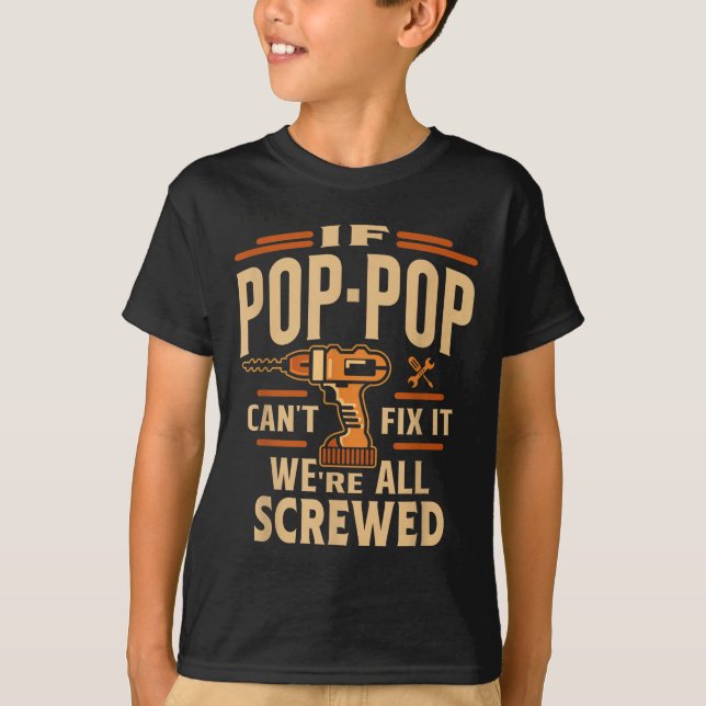 Camiseta Se P-p Não Consegue Consertar - Dia dos Avós  (Frente)