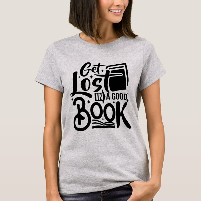 Camiseta Se perca num bom livro I Self-inspiration black (Frente)